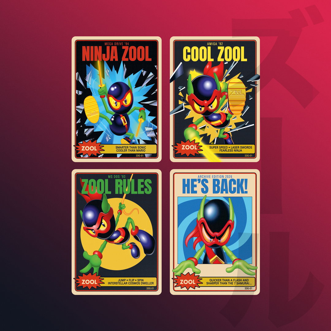 Zool premium collector trading card set &mdash; character cards
